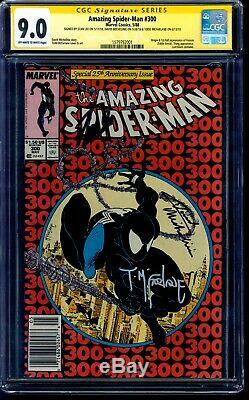 Amazing Spider-Man 300 CGC 9.0 SS 3x Signed by Stan Lee Todd McFarlane Newsstand
