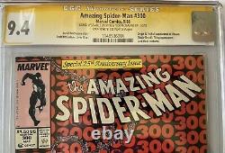 Amazing Spider-Man #300 CGC 9.4 Signed Stan Lee, Todd McFarlane 1st App Venom