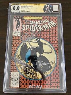 Amazing Spider-Man 300 CGC SS 8.0 Signed by Stan Lee Todd McFarlane and David M