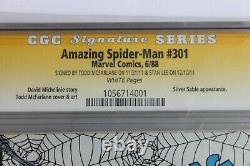 Amazing Spider-Man #301 CGC 9.6 (Marvel) Signed Stan Lee, Todd McFarlane 1988