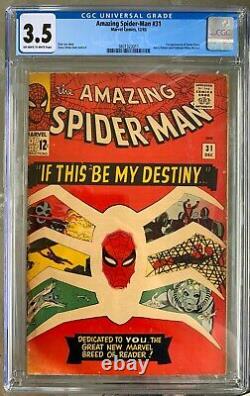 Amazing Spider-Man #31 (1965) CGC 3.5 - O/w to white pages Stan Lee & Ditko