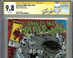 Amazing Spider-Man #328 1989 CGC 9.8 SIGNED STAN LEE GREY HULK app McFarlane MCU