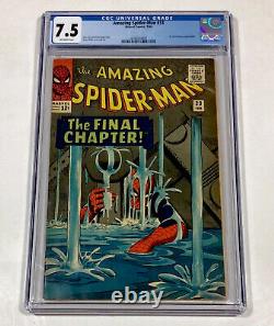 Amazing Spider-Man #33 CGC 7.5 (Stan Lee and Steve Ditko cover/art) 1966 Marvel