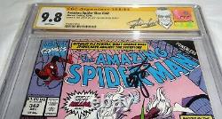 Amazing Spider-Man #342 CGC SS Signature 9.8 STAN LEE ERIK LARSEN Black Cat