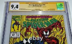 Amazing Spider-Man #362 2x Signature CGC SS 9.4 STAN LEE & MARK BAGLEY Carnage