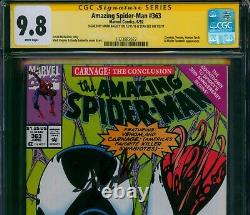 Amazing Spider-Man #363? CGC 9.8 NEWSSTAND SIGNED STAN LEE + BAGLEY? Carnage