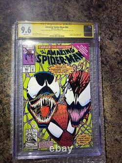 Amazing Spider-Man #363 CGC NM+ 9.6 Signed SS Stan Lee & M Bagley & Emberlin