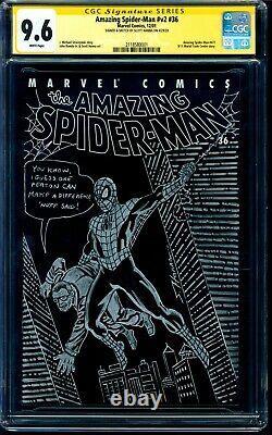 Amazing Spider-Man 36 CGC 9.6 SS Amazing Fantasy 15 Stan Lee Sketch Hanna Signed