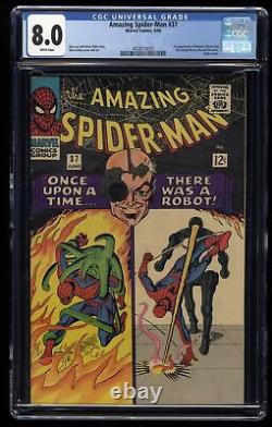 Amazing Spider-Man #37 CGC VF 8.0 White Pages 1st Norman Osborne! Stan Lee