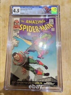 Amazing Spider-Man 39 CGC 4.5 Stan Lee John Romita Norman Osborn as Green Goblin
