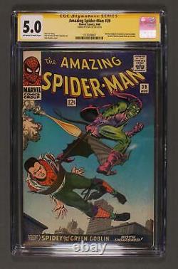 Amazing Spider-Man #39 CGC 5.0 SS Stan Lee 1513039007