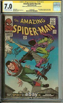 Amazing Spider-Man #39 Signed Stan Lee & John Romita CGC 7.0