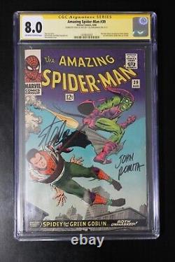 Amazing Spider-Man #39 Signed Stan Lee & John Romita CGC SS 8.0
