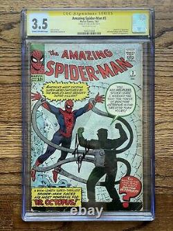 Amazing Spider-Man #3 CGC 3.5 Signed by Stan Lee 1st Doctor Octopus No Way Home