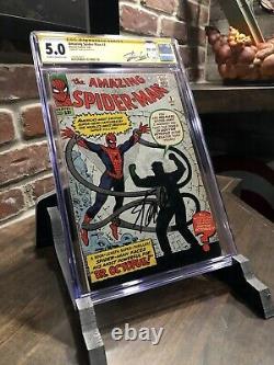 Amazing Spider-Man #3 CGC SS 1st Appearance Of Doctor Octopus! Stan Lee Signed