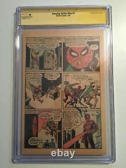 Amazing Spider-Man #3 CGC SS 1st Page Signed STAN LEE First Doctor Octopus PG NG