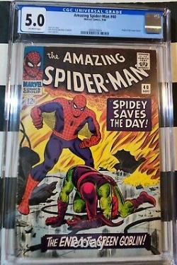 Amazing Spider-Man # 40 CGC 5.0 OW Green Goblin