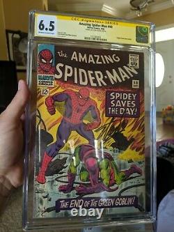 Amazing Spider-Man #40 CGC 6.5 Signed by Stan Lee
