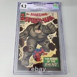 Amazing Spider-Man 41 CGC 9.2 C-1 1st App Rhino Stan Lee Marvel Comics 1966