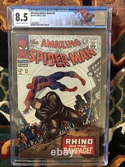 Amazing Spider-Man #43 CGC 8.5 OW-W Page 1st Full Mary Jane Appearance NYC Label