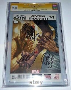 Amazing Spider-Man #4 CGC SS 4x Signature Autograph STAN LEE Cindy Moon Silk 9.8