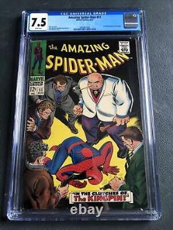 Amazing Spider-Man #51 CGC 7.5 White Pages 2nd Appearance 1st Cover Kingpin