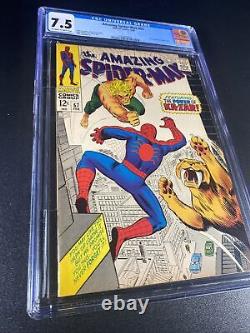 Amazing Spider-Man #57 CGC 7.5 - 1968 - Ka-Zar Zabu. Romita #2105924002