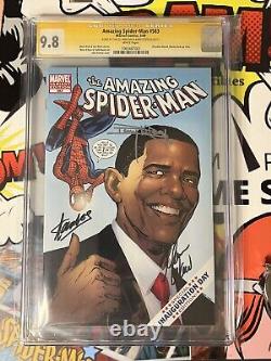 Amazing Spider-Man #583 CGC 9.8 SS Stan Lee Barry Kitson & Mark Waid White Pages