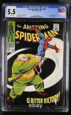 Amazing Spider-Man #60 CGC 5.5 Marvel 1968 Kingpin Stan Lee John Romita cover