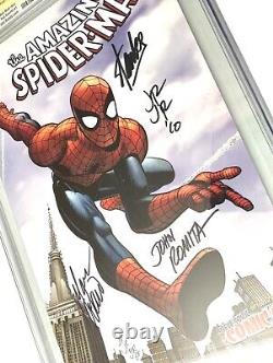 Amazing Spider-Man #642 NYCC CGC SS 9.8 SIGNED Stan Lee John Romita Sr Jr Waid