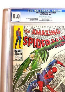 Amazing Spider-Man #64 (1968) CGC 8.0 Stan Lee John Romita Classic Cover