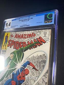Amazing Spider-Man #64 CGC 9.4 - 1968 - Vulture battle. Romita cvr #3763865021