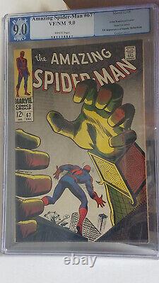 Amazing Spider-Man #67 MYSTERIO Appearance PGX 9.0 VF/NM Not CGC