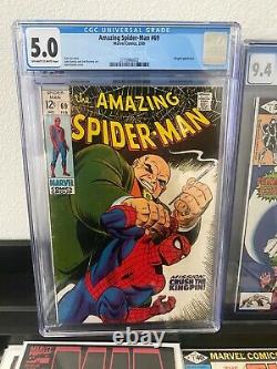 Amazing Spider-Man #69 1969 CGC 5.0 Stan Lee story Romita cover Kingpin app