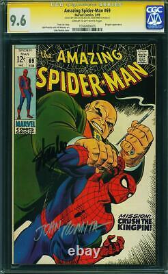 Amazing Spider-Man #69 CGC SS 9.6 SIGNED Stan Lee John Romita Marvel Kingpin