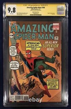 Amazing Spider-Man #700 Steve Ditko Variant 1200 CGC SS 9.8 Signed by Stan Lee