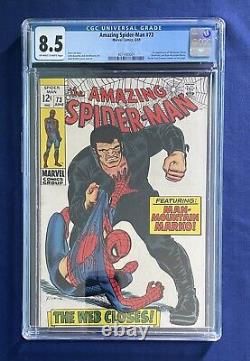 Amazing Spider-Man 73 CGC 8.5 First App Of Silvermane and Man-Mountain Marko