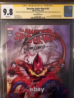 Amazing Spider-Man #797 I CGC SS 9.8. Signed STAN LEE, MAYHEW, ROMITA SR. & JR
