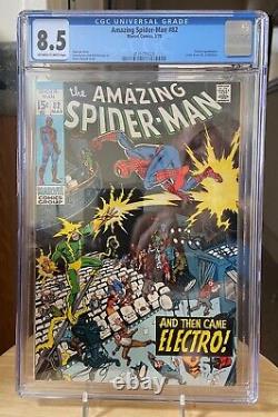 Amazing Spider-Man #82 CGC 8.5 OWithW pages Romita Stan Lee Electro