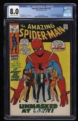 Amazing Spider-Man #87 CGC VF 8.0 Identity Revealed! John Romita Jr. Stan Lee