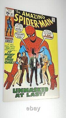 Amazing Spider-Man 87 High Grade 1970 OWW Pages Romita CGC It Stan Lee VF NM VF+
