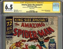 Amazing Spider-Man Annual #3 CGC 6.5 SS Stan Lee, Romita Marvel 1966 Avengers