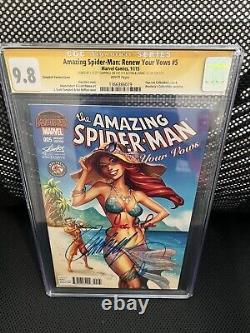 Amazing Spider-Man Renew Vows 5 CGC SS 9.8 Signed Stan Lee, Joanie, Campbell 3X
