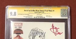 Amazing Spider-Man Renew Your Vows 1 CGC 9.8 Signed- Stan & Joanie Lee, Campbell