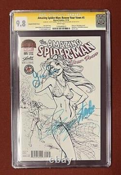 Amazing Spider-Man Renew Your Vows 5 CGC 9.8 Signed- Stan & Joanie Lee, Campbell