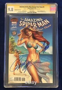 Amazing Spider-Man Renew Your Vows #5 Color CGC 9.8 Signed- Stan Lee & Campbell