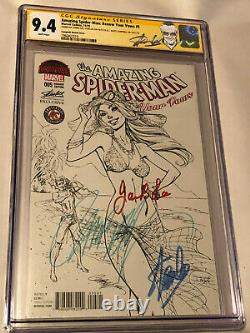 Amazing Spider-Man Renew Your Vows Color & B&W CGC SS Stan & Joan Lee+Campbell