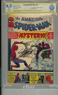 Amazing Spider-man #13 Cbcs 8.5 Ss Signed Stan Lee 1st Mysterio Not Cgc Pgx