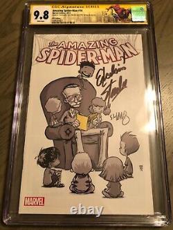 Amazing Spider-man 14 C2e2 Variant Cgc Ss 9.8 Excelsior Stan Lee Skottie Young