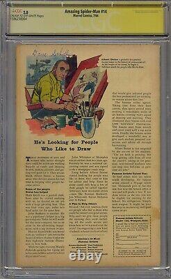 Amazing Spider-man #14 Cgc 2.0 Ss Signed Stan Lee 1st Green Goblin